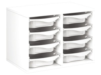 Zoom bild av MELAMINE COATED CABINET H: 51 cm - W: 70.5 cm 8 trays on rails