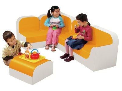 Zoom bild av Large corner sofa club KIT Height 17 cm
