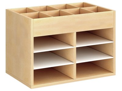 Zoom bild av MELAMINE COATED CABINET H: 51 cm - L: 70.5 cm 4 shelves 4 shelve