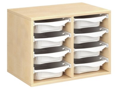 Zoom bild av MELAMINE COATED CABINET H: 51 cm - W: 70.5 cm 8 trays on rails