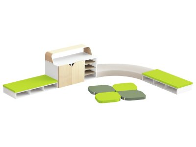 Zoom bild av Floor-based KIDY S'COOL LARGE CORNER KIT