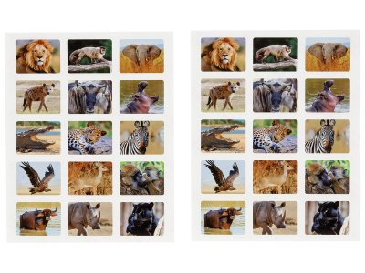 Zoom bild av PHOTO STICKERS Safari animals