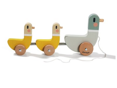 Zoom bild av PULL-ALONG TOY Duck and ducklings