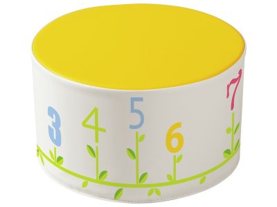 Zoom bild av DECORATIVE SCHOOL POUFFE Numbers