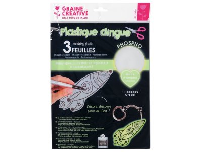 Zoom bild av SHRINK PLASTIC Glow-in-the-dark sheets