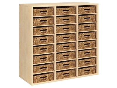 Zoom bild av MELAMINE CABINET H: 102 cm - L: 105 cm 30 baskets 27 shelves