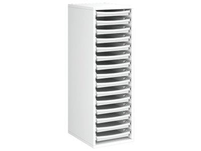 Zoom bild av MELAMINE CABINET H: 102 cm - L: 36 cm 15 trays on rails
