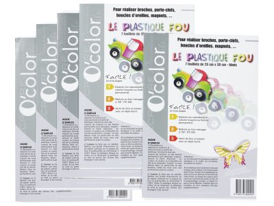 Zoom bild av CRAZY PLASTIC White sheets 20 x 30 cm.