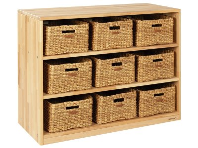 Zoom bild av SOLID WOODEN UNIT 9 baskets 2 shelves