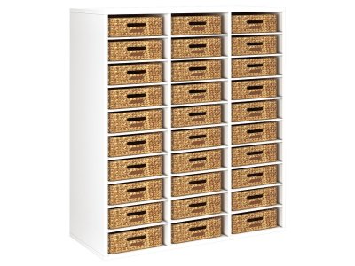 Zoom bild av MELAMINE CABINET H: 118 cm - L: 105 cm 30 baskets 27 shelves