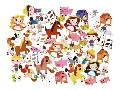 Zoom bild av ULTRA-GIANT THEMED STICKERS Farm