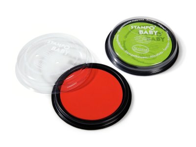 Zoom bild av FINGER PAINTING INK Red and lime green