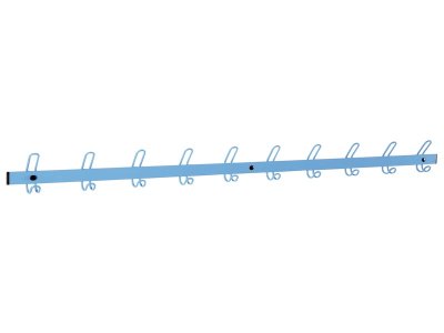 Zoom bild av WALL COAT RACK 10 METAL HOOKS