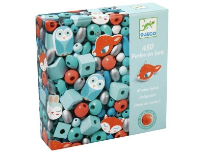 Zoom bild av SMALL ANIMAL BEADS in wood