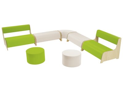 Zoom bild av Bio-sourced Silva LARGE CORNER SET