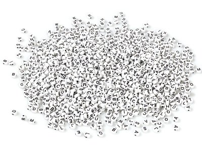 Zoom bild av ROUND ALPHABET BEADS