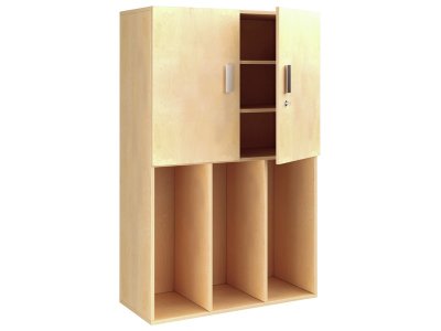 Zoom bild av MELAMINE CABINET H: 162 cm - L: 105 cm Without trays