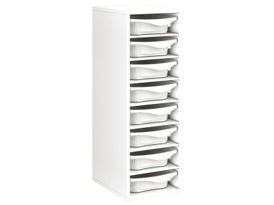 Zoom bild av MELAMINE CABINET H: 102 cm - L: 36 cm 8 trays 7 shelves