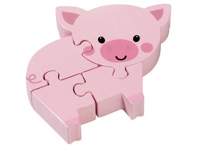 Zoom bild av WOOD PUZZLE Pig
