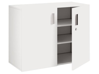 Zoom bild av MELAMINE COATED CABINET H: 81 cm - L: 105 cm 2 doors, 2 shelves