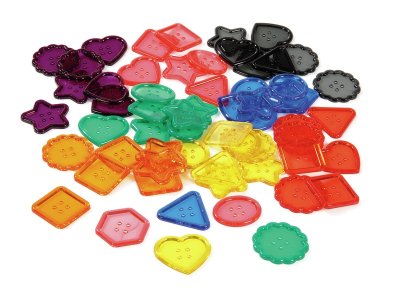 Zoom bild av TRANSPARENT MULTICOLOURED TOKENS
