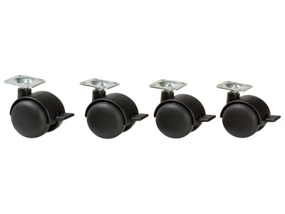 Zoom bild av Set of 4 castors with brakes for BABI Up units