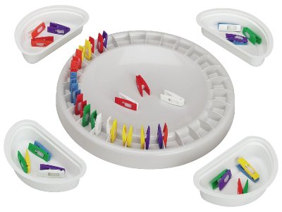 Zoom bild av TWO-TONE CLAMPS DOMINO GAME
