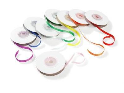 Zoom bild av 8 SATIN RIBBONS 6mm