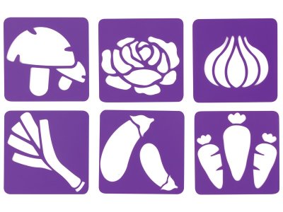 Zoom bild av STENCILS Vegetables