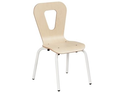 Zoom bild av Mia SHELL CHAIR with 4 metal legs Size 2 - H: 31 cm