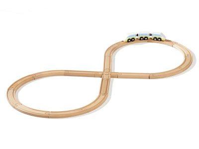 Zoom bild av WOODEN TRAIN TRACK Figure of 8