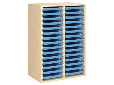 Zoom bild av MELAMINE CABINET H: 102 cm - L: 70.5 cm 30 trays on rails