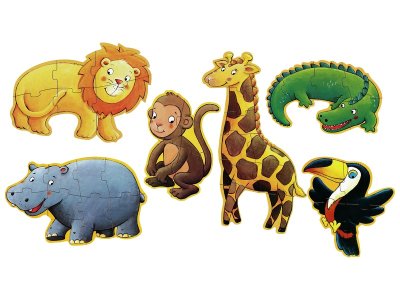 Zoom bild av MY FIRST GIANT PROGRESSIVE PUZZLES Ouistiti and his friends