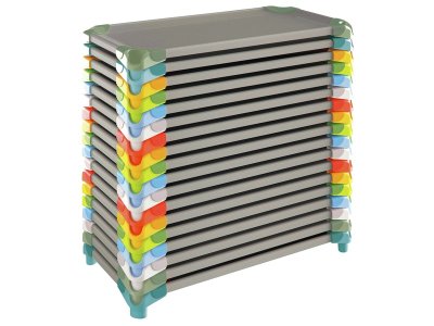 Zoom bild av MAXI-PACK 36 Stackable beds Large size 150 x 60 cm