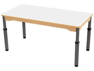 Zoom bild av WIPE-CLEAN TABLE TOP HEIGHT-ADJUSTABLE 120x60 cm rectangle