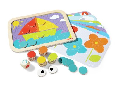 Zoom bild av Magnetic colour WOODEN MOSAIC SET