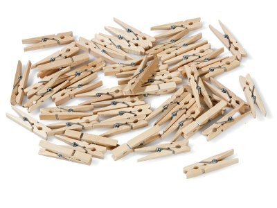 Zoom bild av CLOTHES PEGS L: 5 cm - Natural