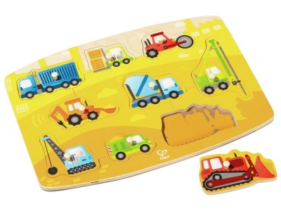 Zoom bild av LIFT-OUT PUZZLE Construction vehicles