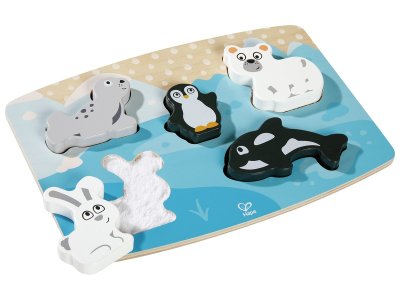 Zoom bild av TACTILE LIFT-OUT PUZZLE Polar animals