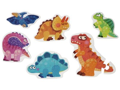 Zoom bild av PROGRESSIVE PUZZLES Dinosaurs