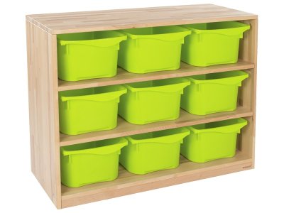 Zoom bild av SOLID WOODEN UNIT 9 trays 2 shelves