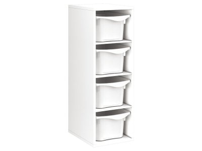 Zoom bild av MELAMINE CABINET H: 102 cm - L: 36 cm 4 trays 3 shelves