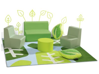 Zoom bild av BASIC GREEN AMBIANCE MAXI PACK Height 25 cm