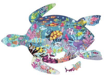 Zoom bild av SILHOUETTE PUZZLE The ocean