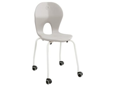Zoom bild av Easy SHELL CHAIR with 4 legs on castors T5