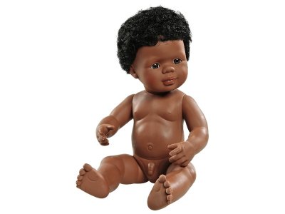 Zoom bild av HARD BODY DOLL WITH HAIR 38 CM Thomas