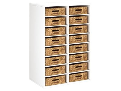 Zoom bild av MELAMINE COATED UNIT H: 102 cm - W: 70.5 cm 16 baskets 14 shel