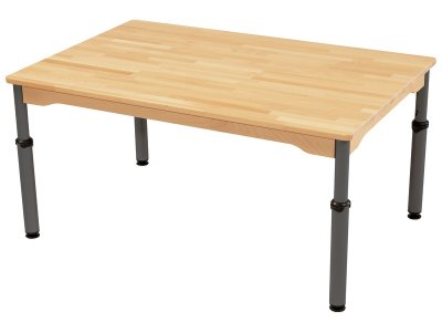 Zoom bild av NATURE SOLID BEECH TABLE HEIGHT-ADJUSTABLE 120x80 cm rectangle