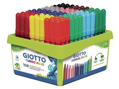 Zoom bild av BROAD TIP FELT PENS Turbo Maxi Classpack