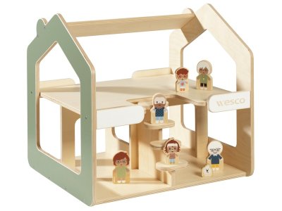 Zoom bild av MAXI PACK HOUSE WITH 7 WOODEN FIGURINES